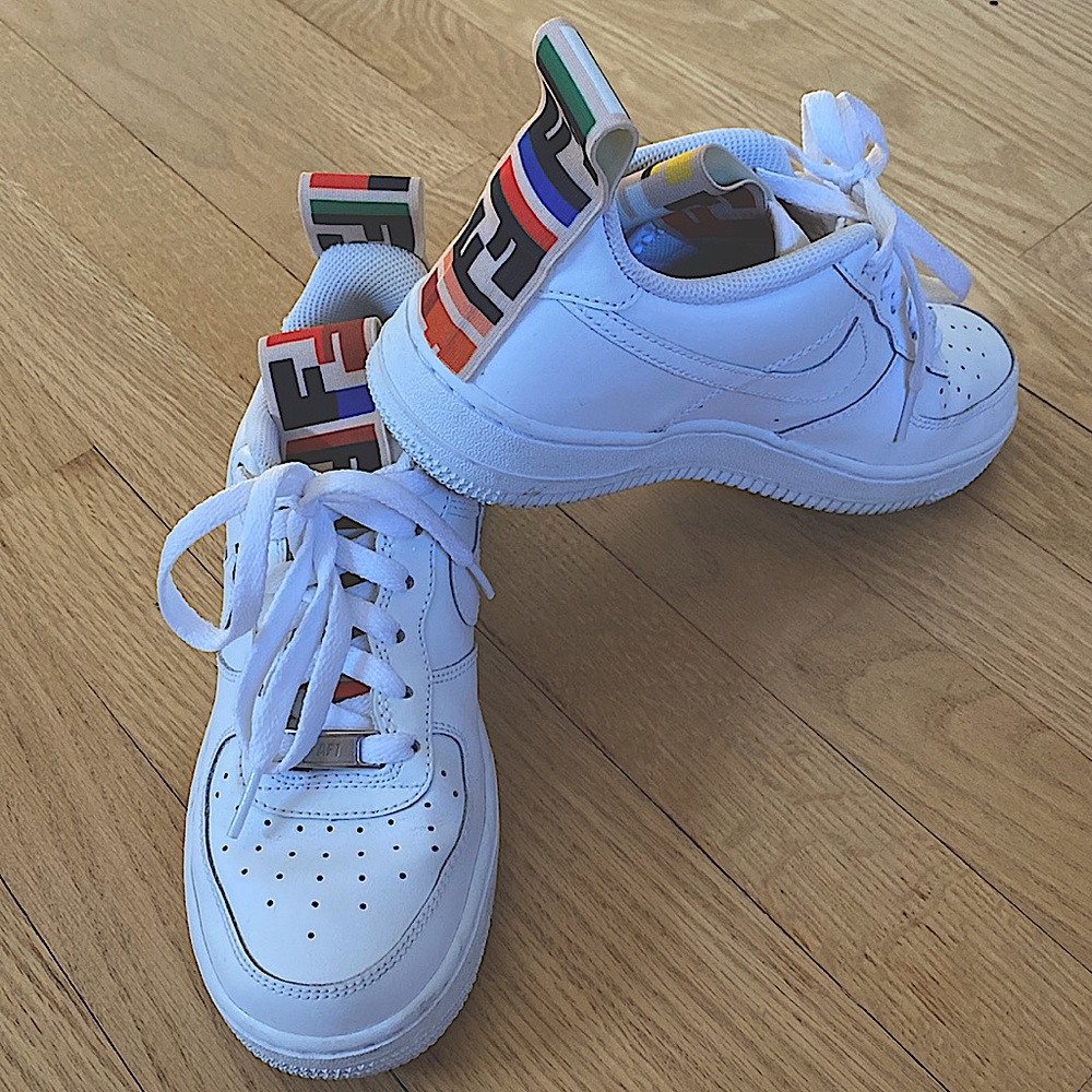 Custom Fendi Nike Air Force 1 Sneakers